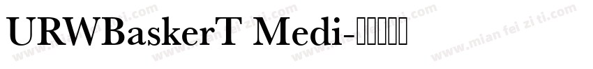 URWBaskerT Medi字体转换